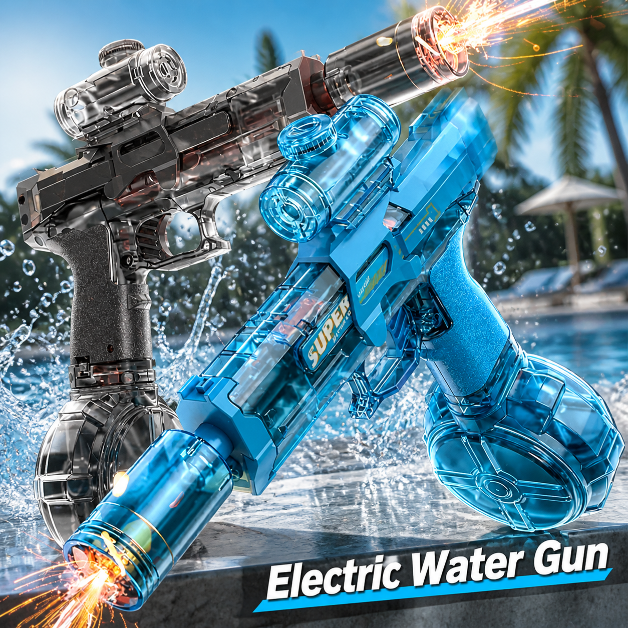 Electric Water Gun Simulation  - Kids Outdoor Yard Games ulasan dan harga