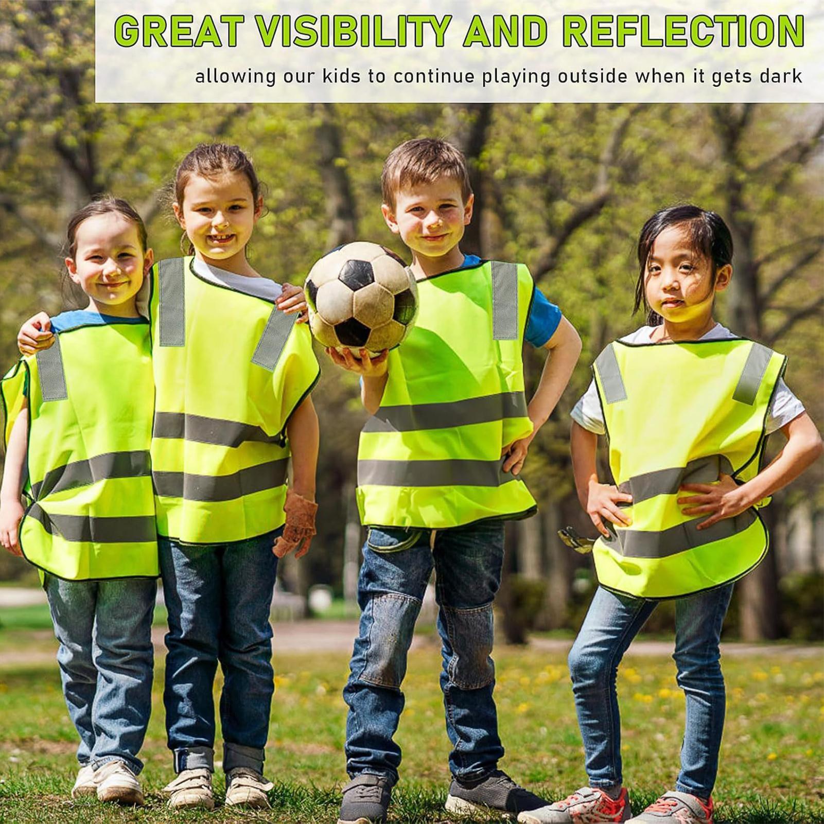 Kids Reflective Vest 10 Pieces - Kids Outdoor Vest ulasan dan harga