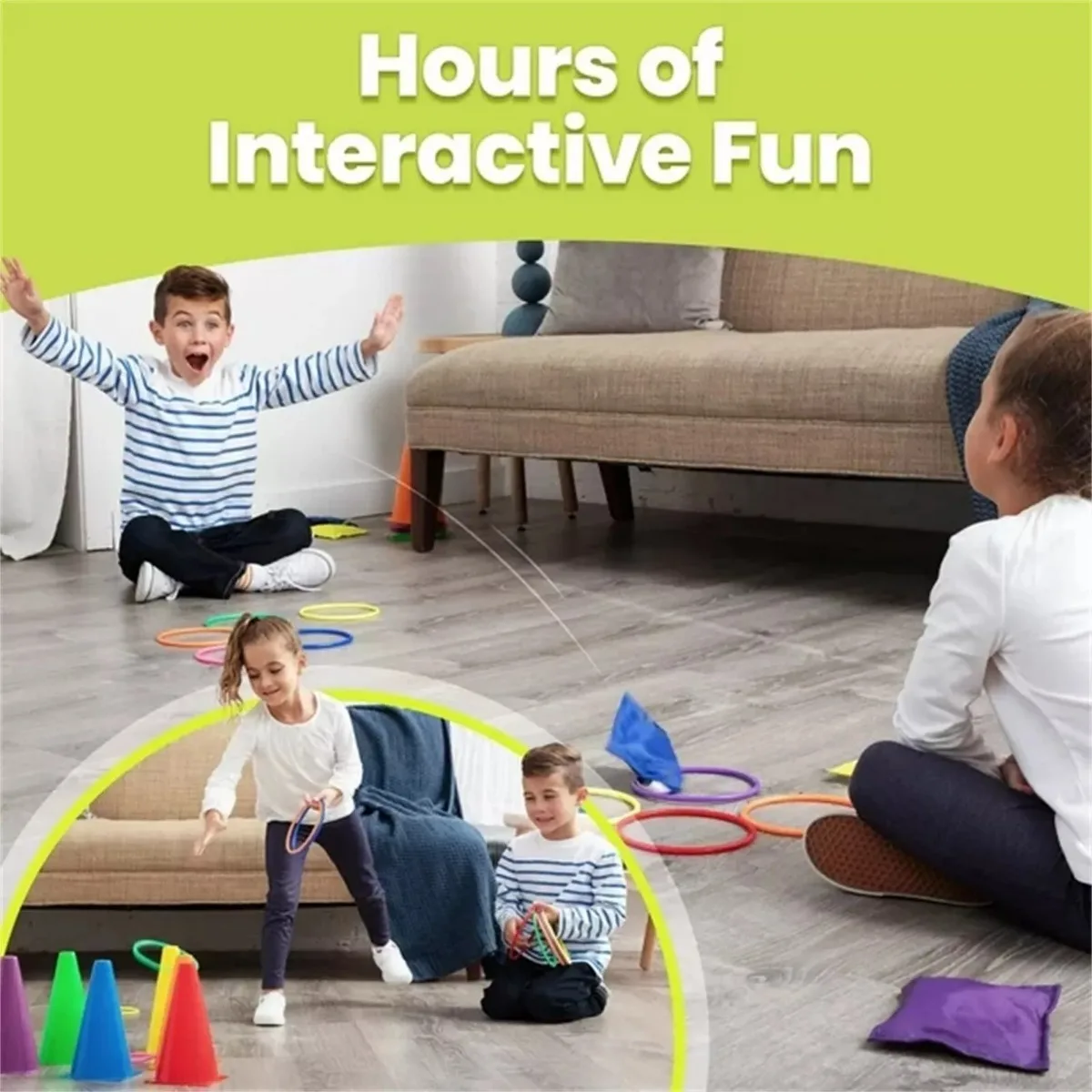 3 in 1 Soft Plastic Cones Bean - Kids Outdoor Bean Bag ulasan dan harga