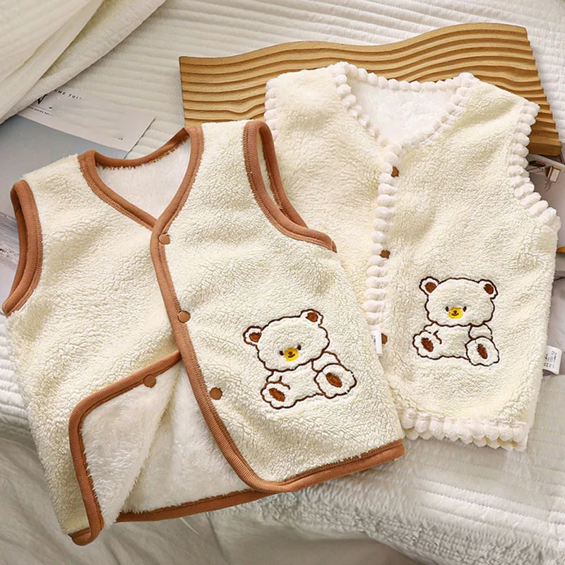 Winter Children Outdoor Plush  - Kids Outdoor Vest ulasan dan harga