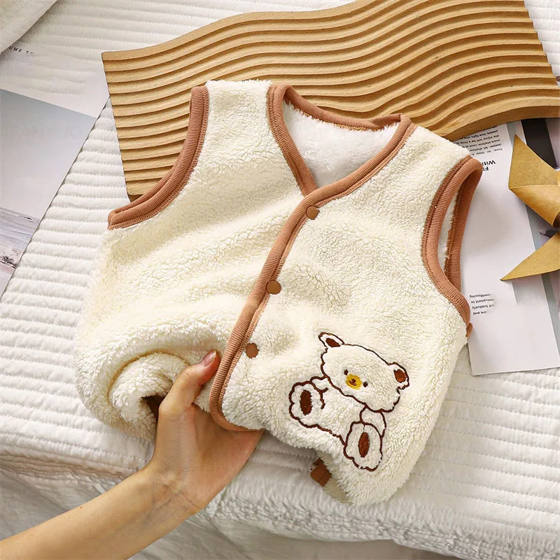 Winter Children Outdoor Plush  - Kids Outdoor Vest ulasan dan harga